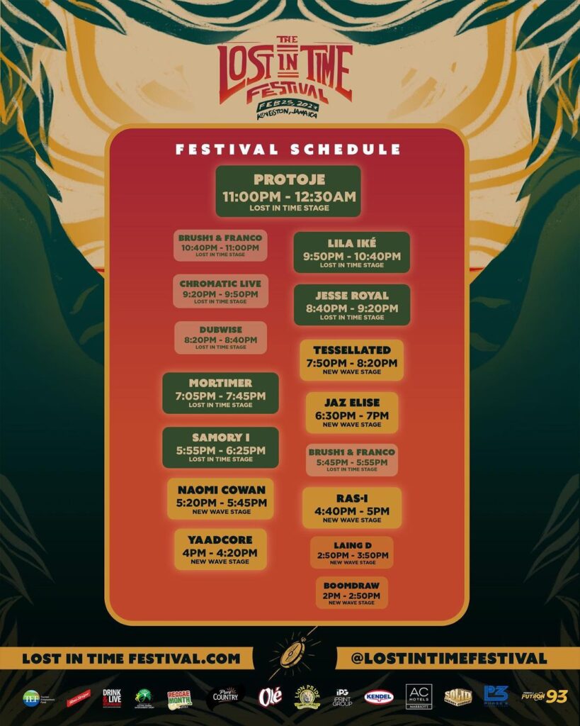 Lost In Time Festival Schedule