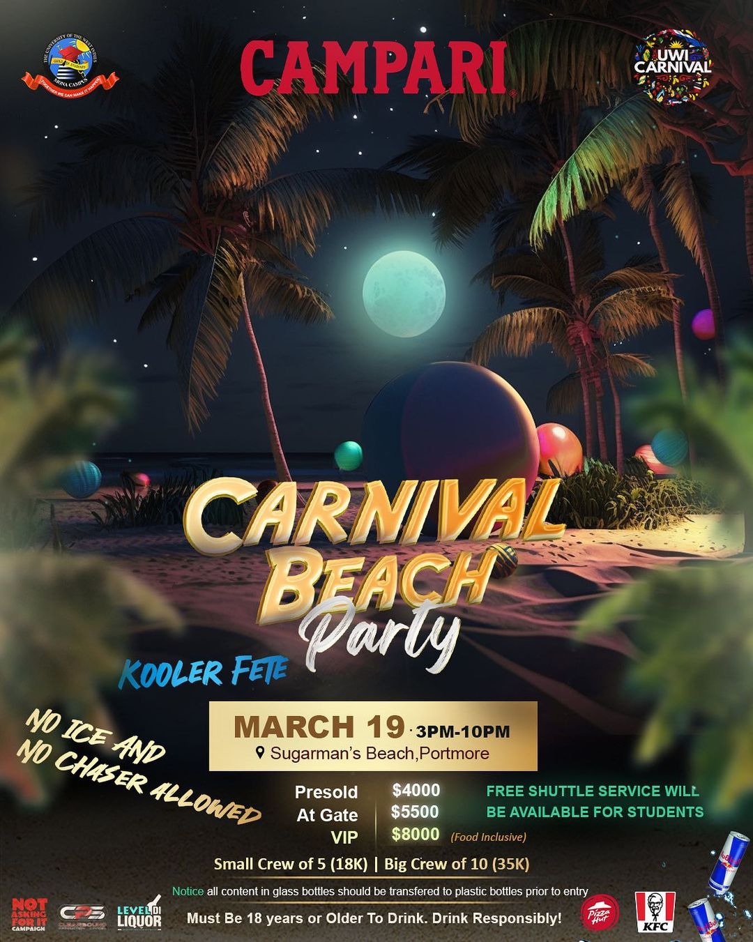 UWI Carnival Beach Party